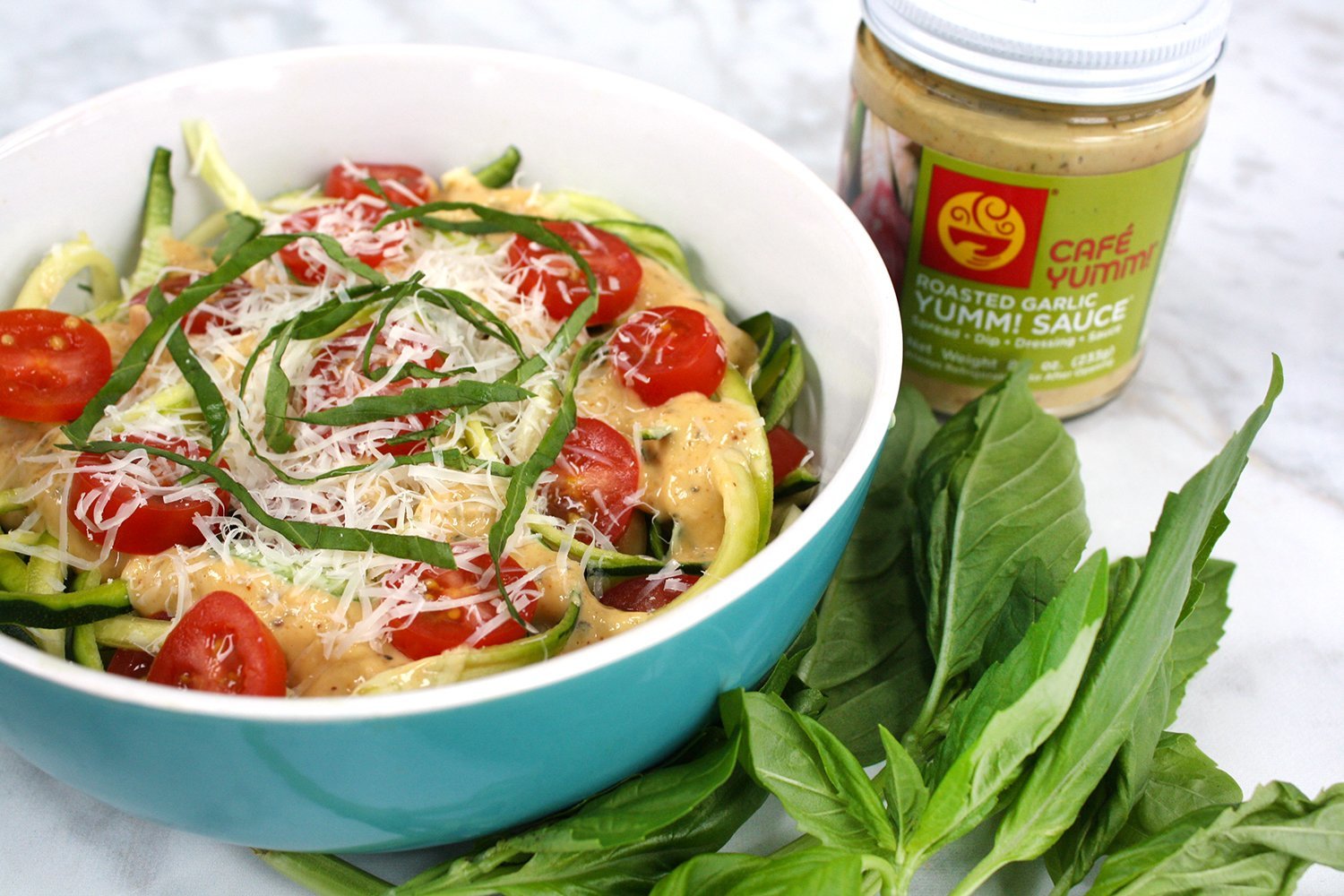 Yumm! Recipe Roasted Garlic Zoodles Café Yumm!