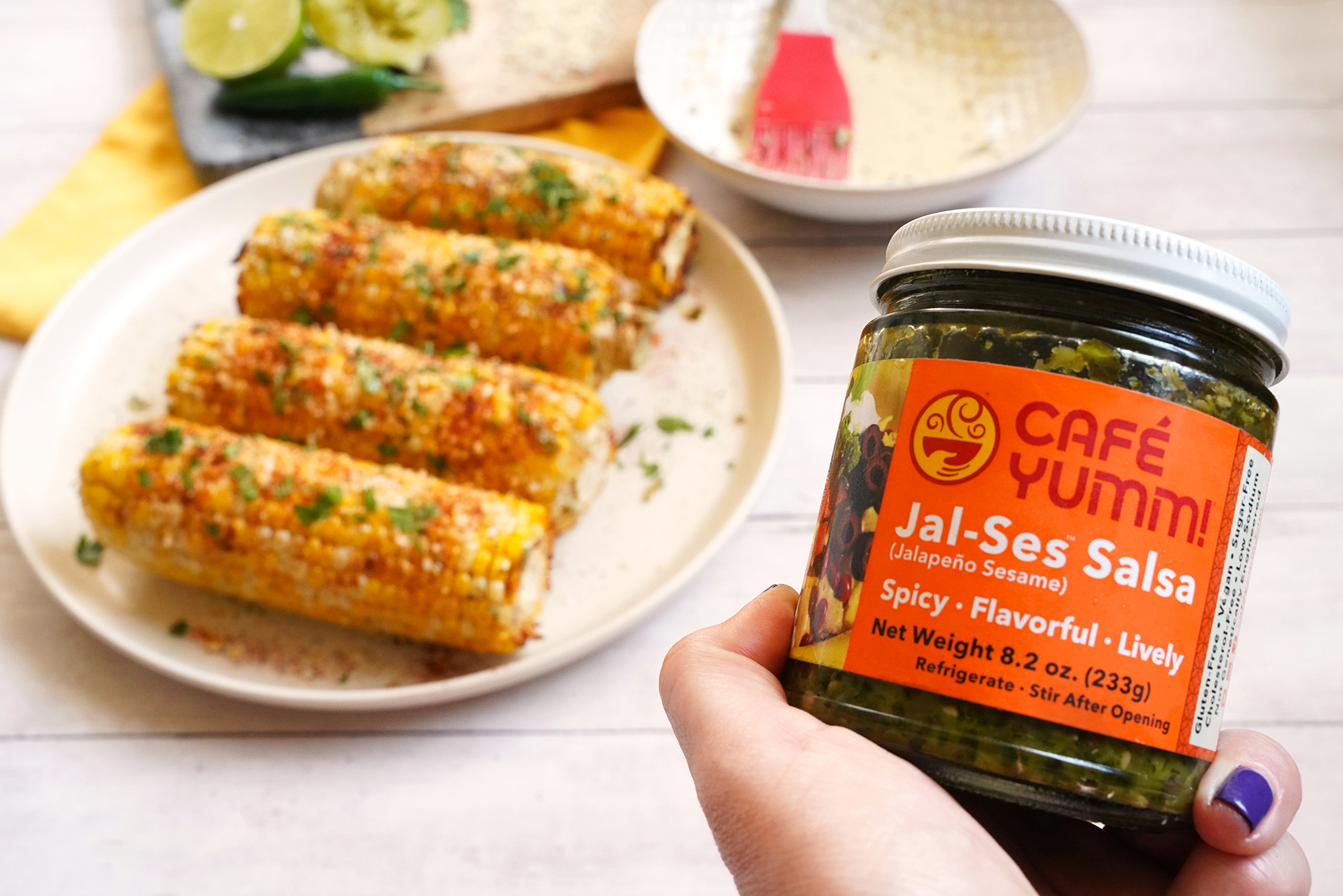 Elote with Jal-Ses™ Salsa